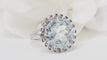 Bague 58 Bague vintage Aigue-marine 58 Facettes 32325