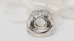 Bague Bague en or blanc aigue-marine et diamants 58 Facettes 31052