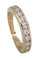 Bague 58 DEMI-ALLIANCE OR JAUNE DIAMANTS 58 Facettes 078121