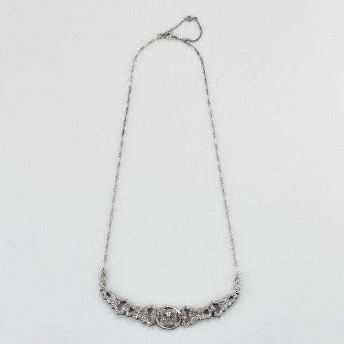 Collier Collier guirlande or blanc diamants 58 Facettes