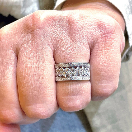 Bague Bague bulles de Diamants Platine 58 Facettes