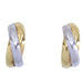 YELLOW & WHITE GOLD CREOLE EARRINGS 58 Facettes 066611