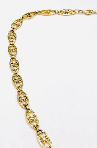 Collier Collier ancien maille filigrane 58 Facettes