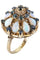 Bague BAGUE ORNEMENTALE OPALES ET SAPHIRS 58 Facettes 057911