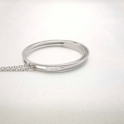 Colliers Collier Pendentif Garel Or blanc Diamants 58 Facettes