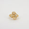 Bague 51 Bague fleur or jaune, diamants 58 Facettes HS20988