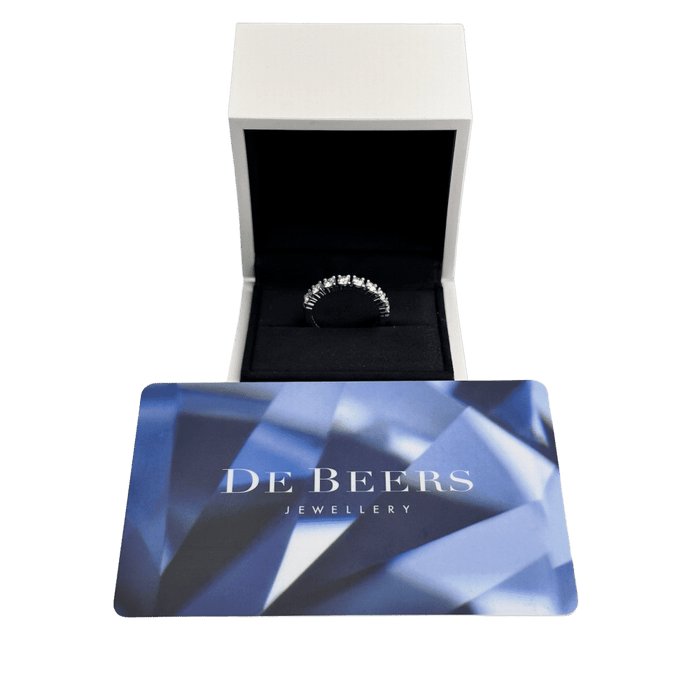 Bague Alliance De Beers platine diamants 58 Facettes