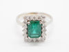 Ring 52 Modern emerald ring white gold 58 Facettes