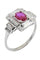 Bague BAGUE ART DÉCO RUBIS BIRMAN ET DIAMANTS 58 Facettes 045801