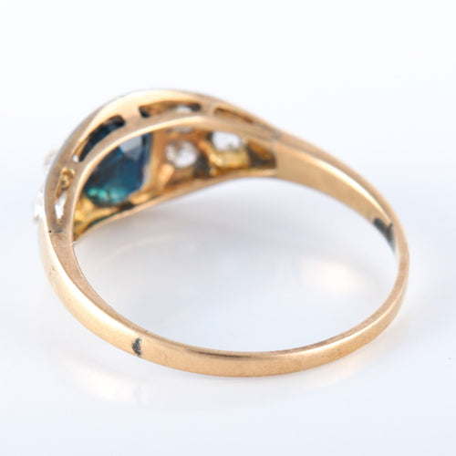 Bague Bague Art Déco Saphir Diamants 58 Facettes 2686