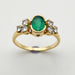 Ring 53 Vintage Emerald & Diamond Ring 58 Facettes