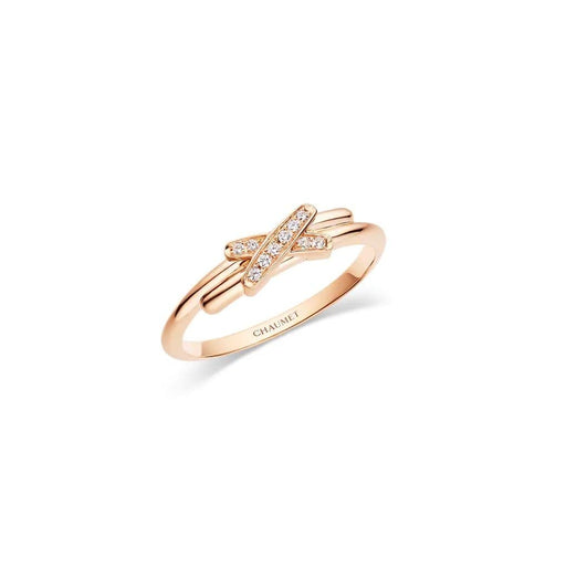 CHAUMET ring - Liens ring in pink gold and diamonds 58 Facettes 082218