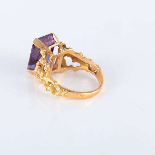 Bague Bague fils d'or Améthyste 58 Facettes