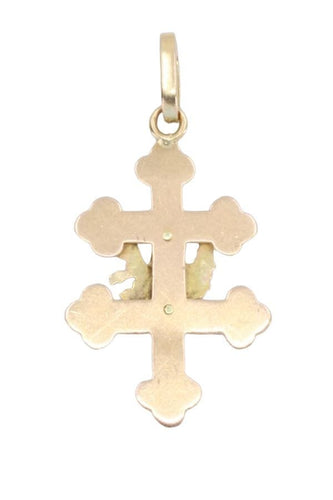 Pendentif CROIX DE LORRAINE ANCIENNE 58 Facettes 060171