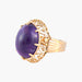 Ring 56 Amethyst cabochon ring 58 Facettes