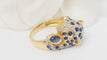 Bague 55 Bague Panthère Or jaune Saphirs Diamants 58 Facettes 32508