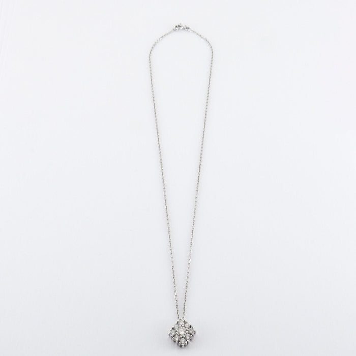 Collier Collier en or blanc diamants 58 Facettes