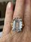 Bague 53 Bague Or Jaune Aigue-Marine 58 Facettes LOT 4431