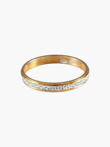 Bague ALLIANCE DEUX ORS 58 Facettes AL186