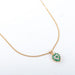 Necklace Emerald heart necklace yellow gold 58 Facettes 2788