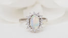 Bague 47 Bague marguerite opale diamants 58 Facettes 32357