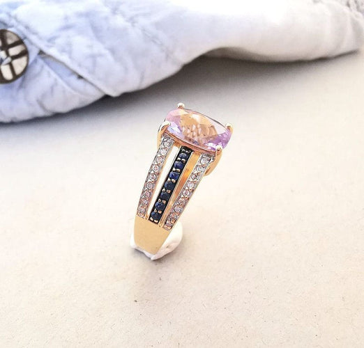 Bague Bague Améthyste, Saphirs & Diamants 58 Facettes AA 1321