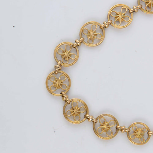 Collier Collier 1900, à décor floral 58 Facettes