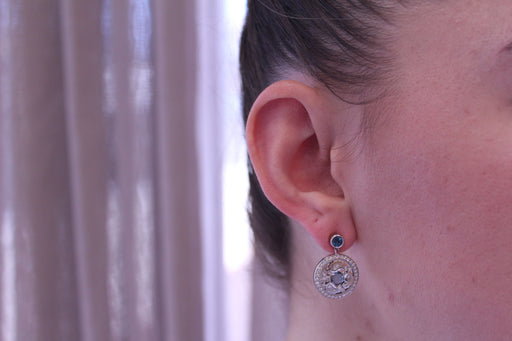 Carrera Y Carrera earrings - White gold, topaz, diamond earrings 58 Facettes DA11333020804