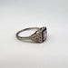 Ring Art Deco sapphires and diamonds ring white gold 58 Facettes