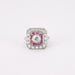 Ring 53 Art Deco style ring Diamonds and Rubies 58 Facettes