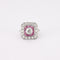 Bague 53 Bague style Art Déco Diamants et Rubis 58 Facettes