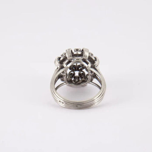 Bague 54 Bague dôme fleur 58 Facettes 1030