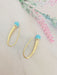 Earrings Turquoise dangling earrings 58 Facettes AA 1482
