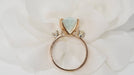 Ring 55.5 Vintage ring in yellow gold, aquamarine and diamonds 58 Facettes 30670