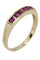 Bague DEMI-ALLIANCE RUBIS 58 Facettes 059631