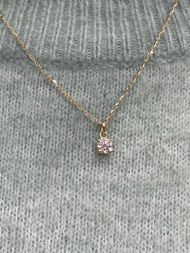 Collier Collier solitaire diamant 0,56 carat or jaune 58 Facettes