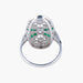 Ring 50 Marquise Emerald Diamond Ring 58 Facettes