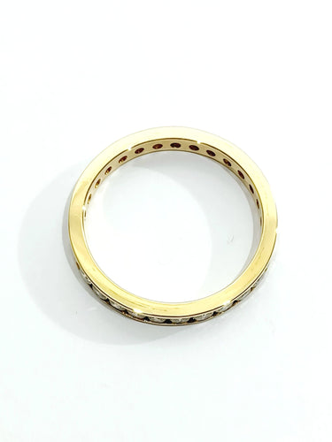 Bague 66.5 Alliance Tour Or Diamants 58 Facettes