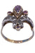 Bague BAGUE ANCIENNE FLEUR DE LYS GRENATS ET DIAMANTS 58 Facettes 074591