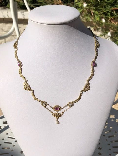 Collier Collier draperie, vers 1900 58 Facettes