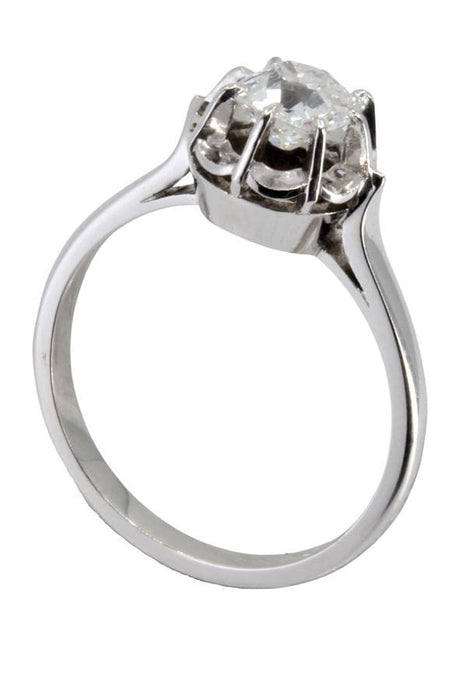 Bague 53 SOLITAIRE ANCIEN DIAMANT 0.75 CARAT 58 Facettes 051861