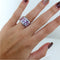 Bague Bague diamants et saphirs roses 58 Facettes