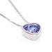 Necklace White gold necklace with Tanzanite 58 Facettes D360117MS