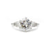 Accompanied Solitaire Ring - 2,28 carat Diamond 58 Facettes 220305R