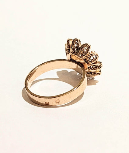 Bague Bague fleur en or rose 58 Facettes