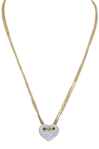 Collier Collier multi rangs coeur diamanté 58 Facettes 059431