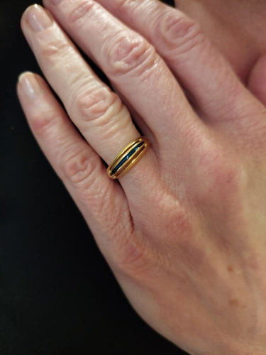 Bague 54 BAGUE MODERNE ÉMAIL 58 Facettes 076001