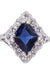 Ring 50s SAPPHIRE AND DIAMOND RING 58 Facettes 072031