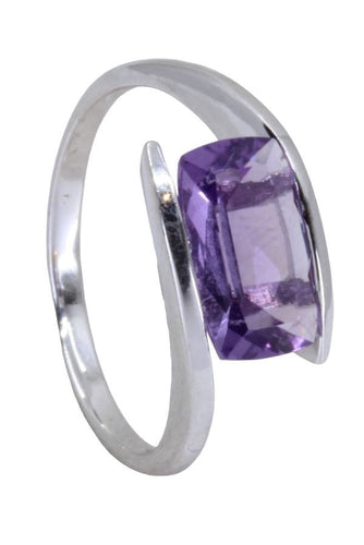 Bague 54 BAGUE MODERNE AMÉTHYSTE 58 Facettes 060101