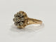 Bague 59.5 Bague fleur ancienne 9 diamants 58 Facettes